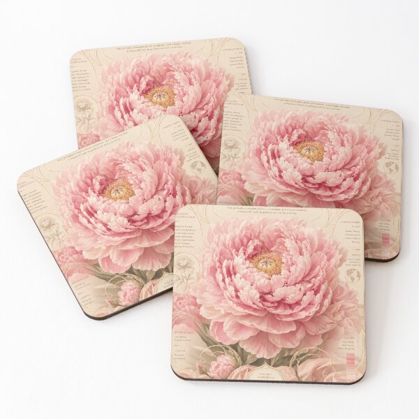 Item preview, PEONY – Elegance, Prosperity & Romance Botanical Poster designed and sold by Watchyyy.