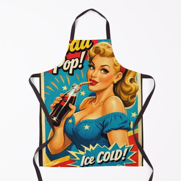 Item preview, Soda Girl Pin Up Vintage Poster designed and sold by JonelleTshirts.