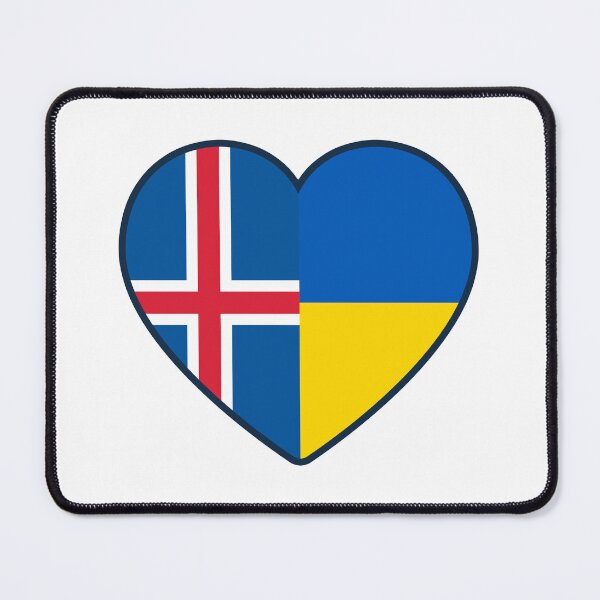 Item preview, Iceland Ukraine | 2 Nations 1 Heart designed and sold by sublimesun.