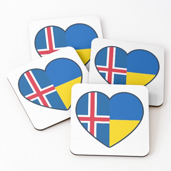 Item preview, Iceland Ukraine | 2 Nations 1 Heart designed and sold by sublimesun.