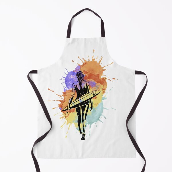 Item preview, Chasing Waves – Watercolor Surfer Girl Beach Lifestyle Design designed and sold by Cool-cat-art.