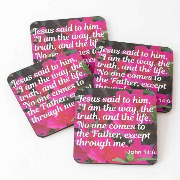 Item preview, John 14 6 - Inspirational Bible Verse designed and sold by InsprtnlArtbyDP.