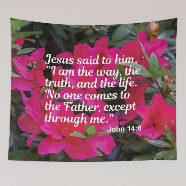 Item preview, John 14 6 - Inspirational Bible Verse designed and sold by InsprtnlArtbyDP.