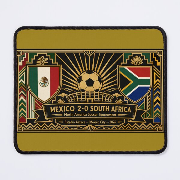 Item preview, Deco Art Mexico vs South Africa Soccer Tournament designed and sold by BrickByDream.