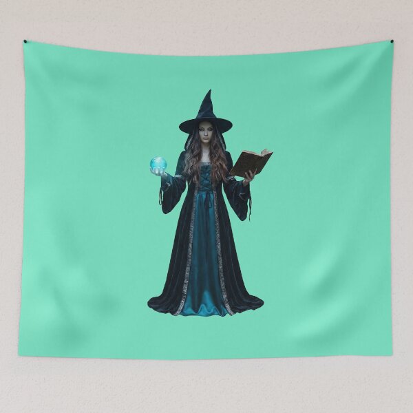 Item preview, Dark Witch with Glowing Magic Orb designed and sold by Utopian-Magic.