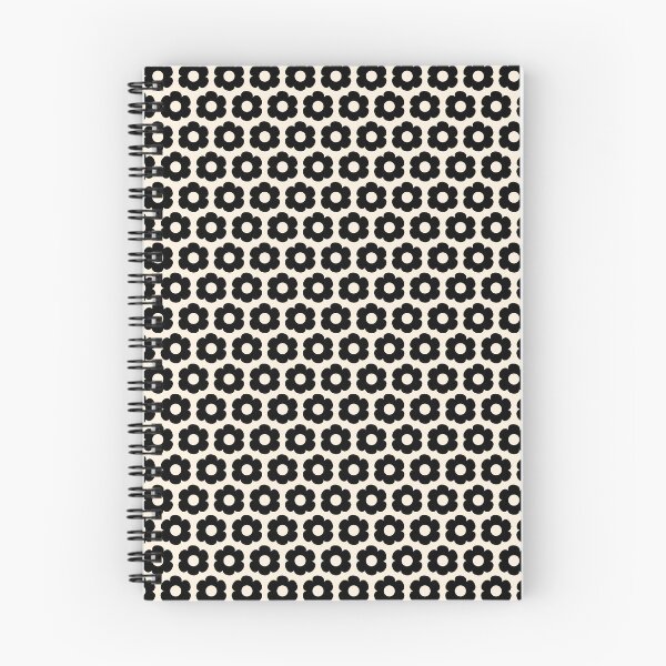 Item preview, Scandi Floral Such Cute Flowers Pattern in Black and Almond Cream designed and sold by kierkegaard.