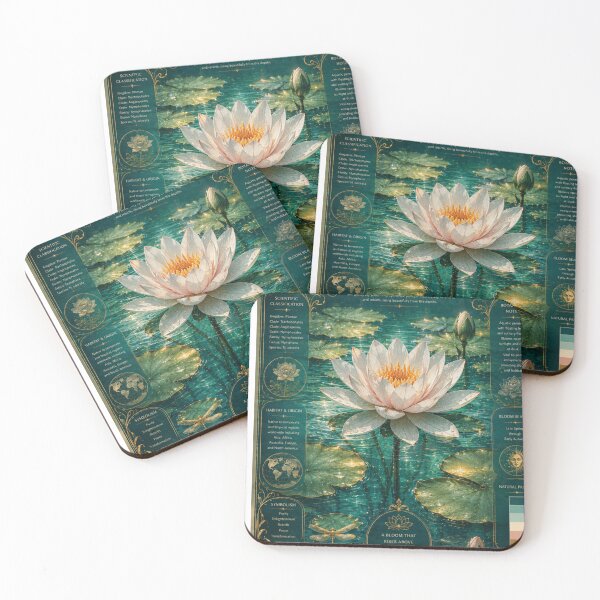 Item preview, WATER LILY – Purity, Enlightenment & Rebirth Botanical Poster designed and sold by Watchyyy.