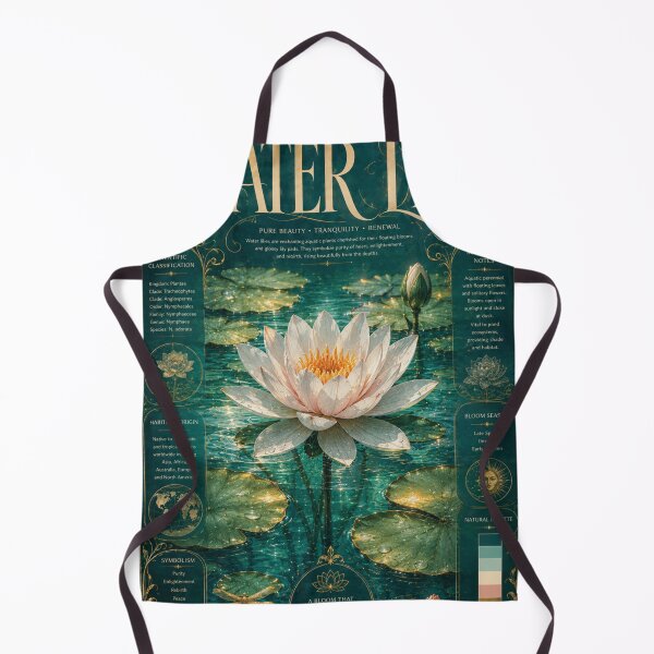 Item preview, WATER LILY – Purity, Enlightenment & Rebirth Botanical Poster designed and sold by Watchyyy.