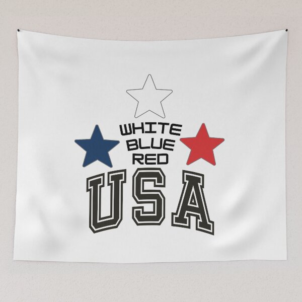 Item preview, America Patriotic Fourth of July USA White Blue Red Varsity Stars Graphic designed and sold by Art_IN_Design Pack.