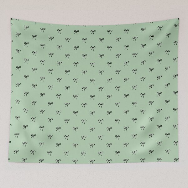 Item preview, Sage Green Bow Pattern Phone Case for Mom | Minimalist Coquette Bow Journal for Students or Teachers | Cute Black Bow Aesthetic Blanket for Girls | Balletcore Ribbon Tote Bag Gift for Nurse designed and sold by VivaFy.
