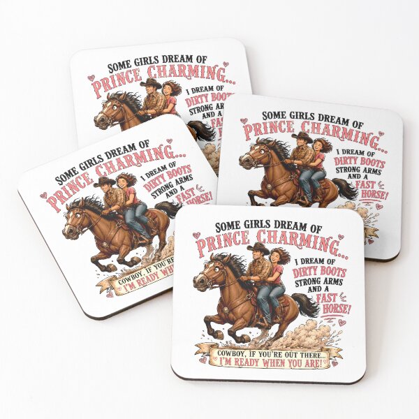 Item preview, Some Girls Dream of Prince Charming – Funny Cowboy and Horse Lover Design designed and sold by AleksaDesignMTL.