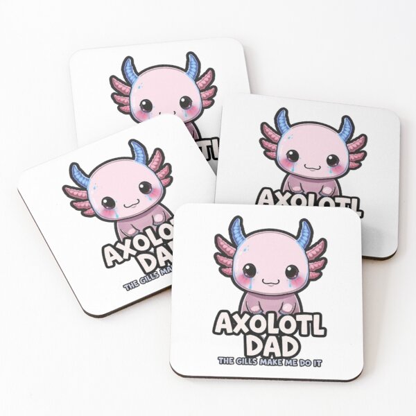 Item preview, Axolotl Dad The Gills Make Me Do It Funny Gift designed and sold by Arties4Bread⭐⭐⭐⭐⭐.