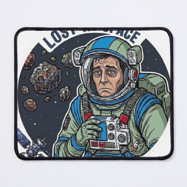 Item preview, Lost In Space Astronaut – Funny Tired Retro Sci-Fi Spacesuit Graphic designed and sold by Northern Glow Art.
