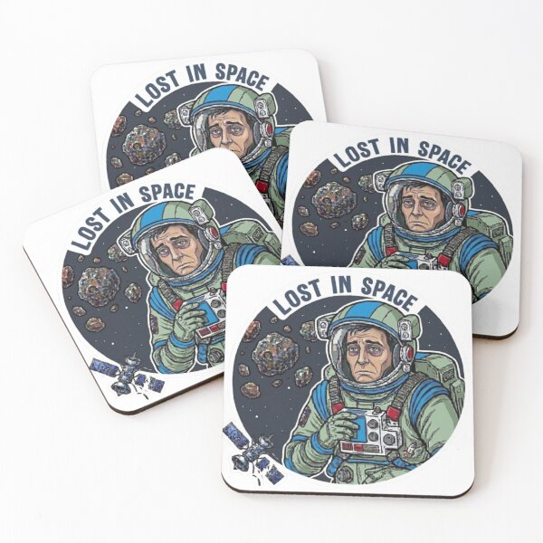 Item preview, Lost In Space Astronaut – Funny Tired Retro Sci-Fi Spacesuit Graphic designed and sold by Northern Glow Art.