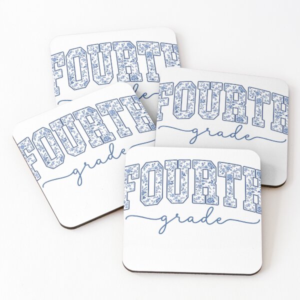 Item preview, 4th Grade Back to School Fourth Grade Blue Toile Teacher Kid T-Shirt designed and sold by JJLetterDesigns.