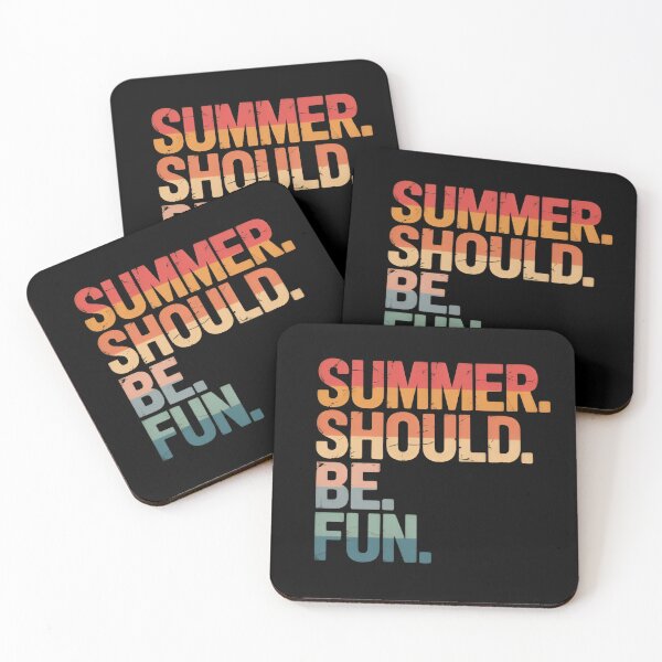 Item preview, Summer Should Be Fun Retro Summer Distressed Vacation Quote designed and sold by Zizo-DR44.