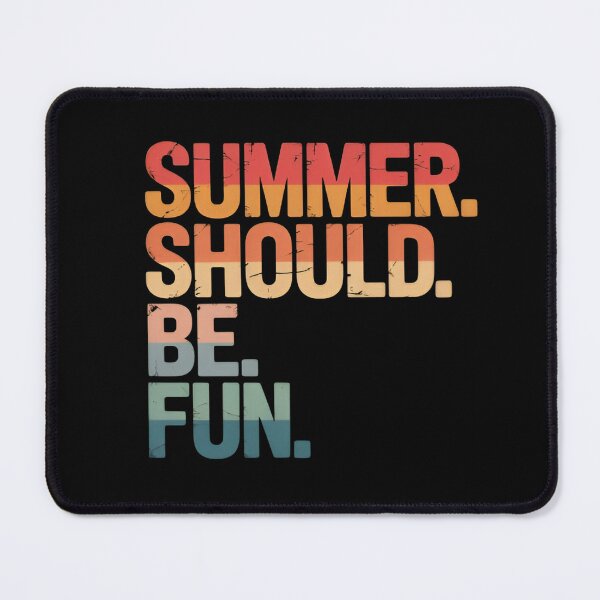 Item preview, Summer Should Be Fun Retro Summer Distressed Vacation Quote designed and sold by Zizo-DR44.