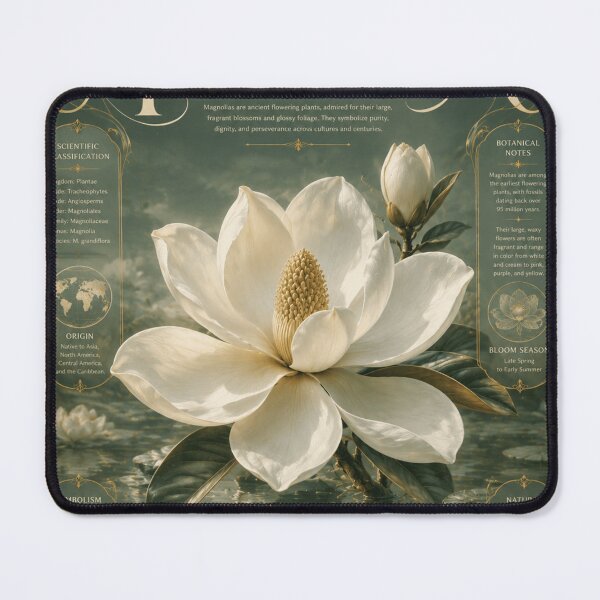 Item preview, MAGNOLIA – Purity, Nobility & Endurance Botanical Poster designed and sold by Watchyyy.