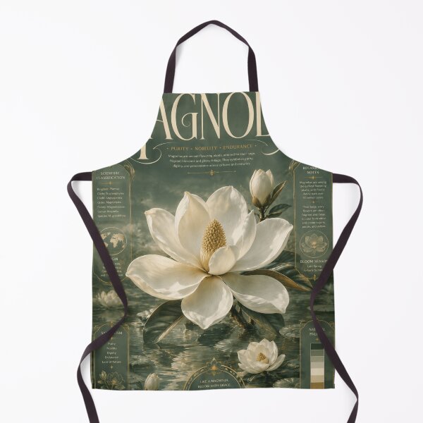 Item preview, MAGNOLIA – Purity, Nobility & Endurance Botanical Poster designed and sold by Watchyyy.