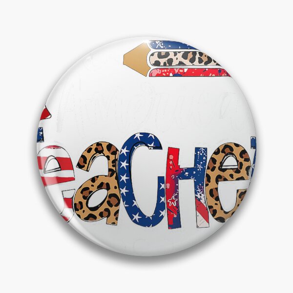 Item preview, All American Teacher Back To School USA Flag Patriotic Women T-Shirt designed and sold by DArtfulStudio.