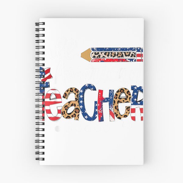 Item preview, All American Teacher Back To School USA Flag Patriotic Women T-Shirt designed and sold by DArtfulStudio.