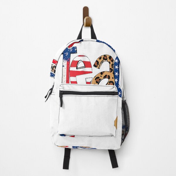 Item preview, All American Teacher Back To School USA Flag Patriotic Women T-Shirt designed and sold by DArtfulStudio.