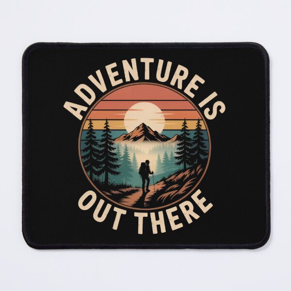 Item preview, Adventure Is Out There Vintage Hiking Mountain Sunset Camping designed and sold by Zizo-DR44.