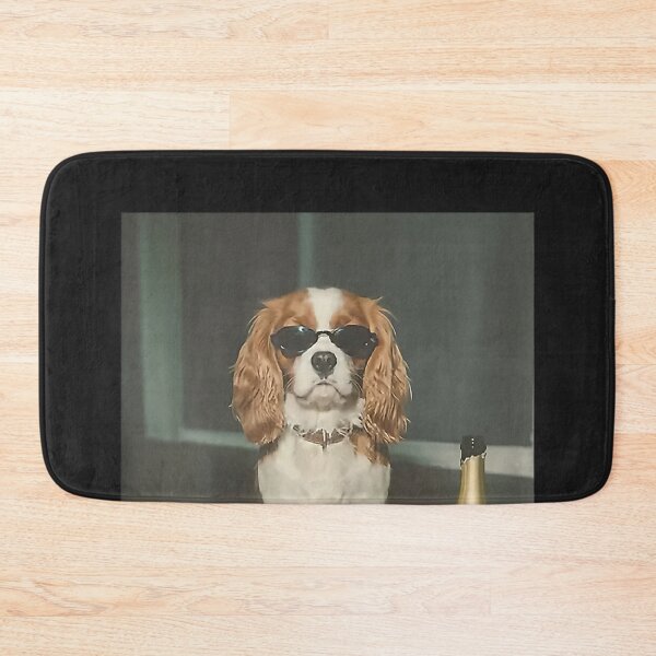 Item preview, Cavalier King Charles Drinking Champagne designed and sold by CriseldaBruning.