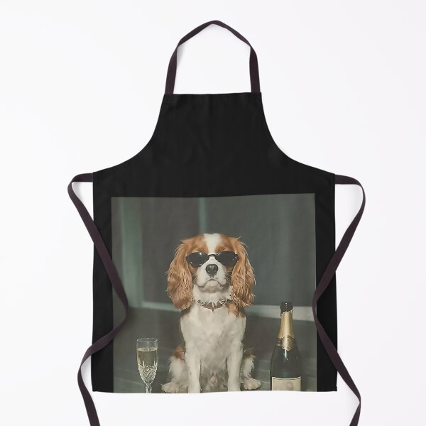 Item preview, Cavalier King Charles Drinking Champagne designed and sold by CriseldaBruning.
