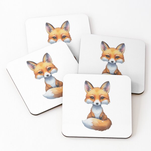 Item preview, Cute Watercolor Fox | Kawaii Woodland Fox Illustration designed and sold by Cool-cat-art.