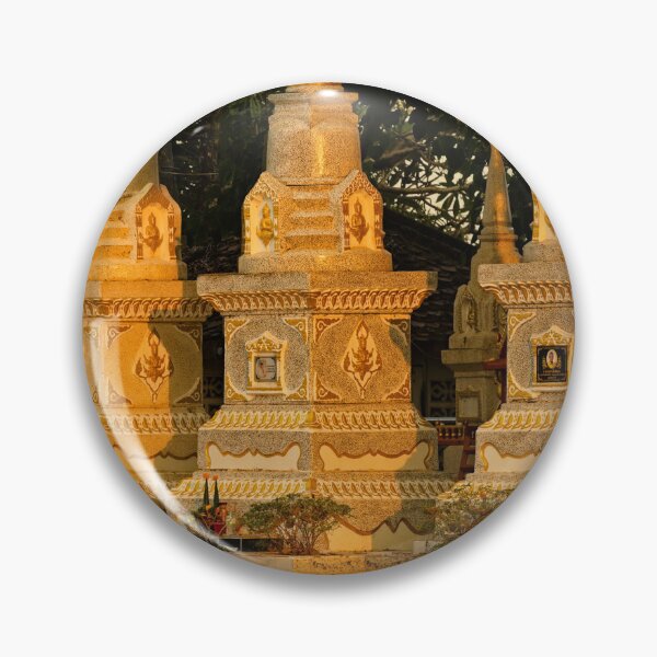 Item preview, Traditional golden stupas in a Laotian temple designed and sold by franck380.