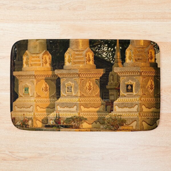 Item preview, Traditional golden stupas in a Laotian temple designed and sold by franck380.