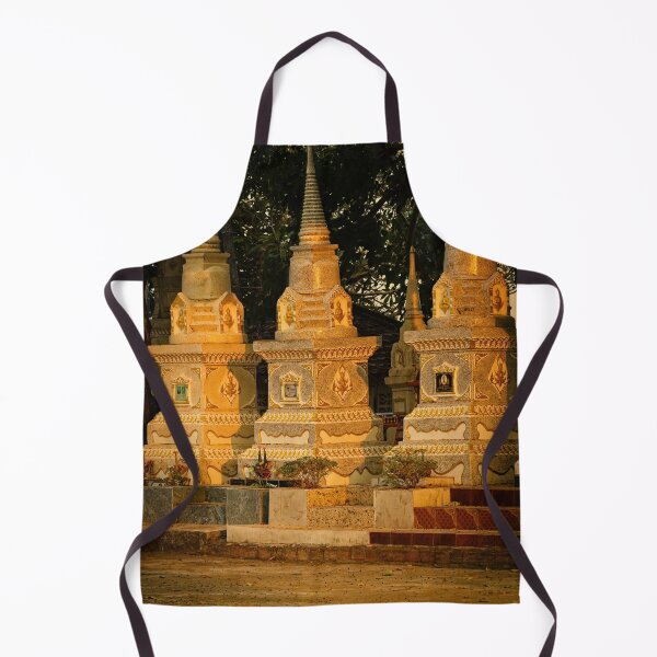 Item preview, Traditional golden stupas in a Laotian temple designed and sold by franck380.