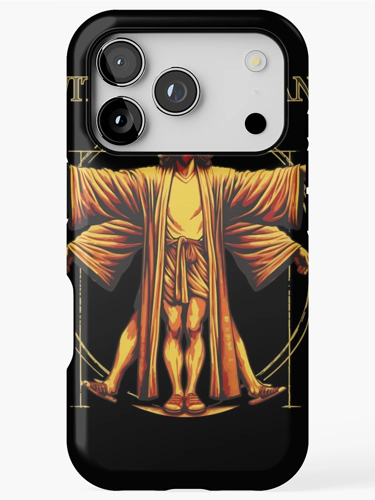 Thumbnail 1 of 4, iPhone Case, Man In Robe Drawing In Circle Art designed and sold by Random-Toon.