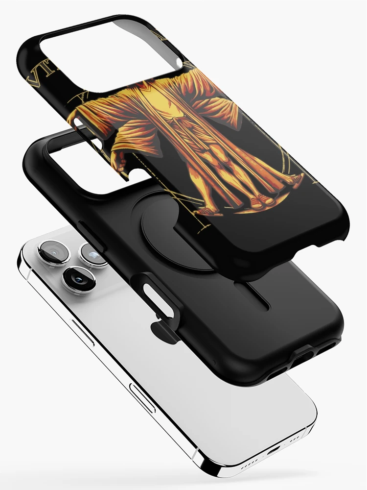 Thumbnail 2 of 4, iPhone Case, Man In Robe Drawing In Circle Art designed and sold by Random-Toon.