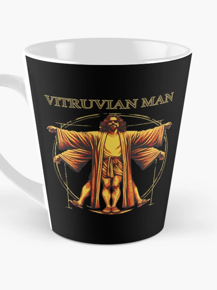 Thumbnail 3 of 4, Coffee Mug, Man In Robe Drawing In Circle Art designed and sold by Random-Toon.