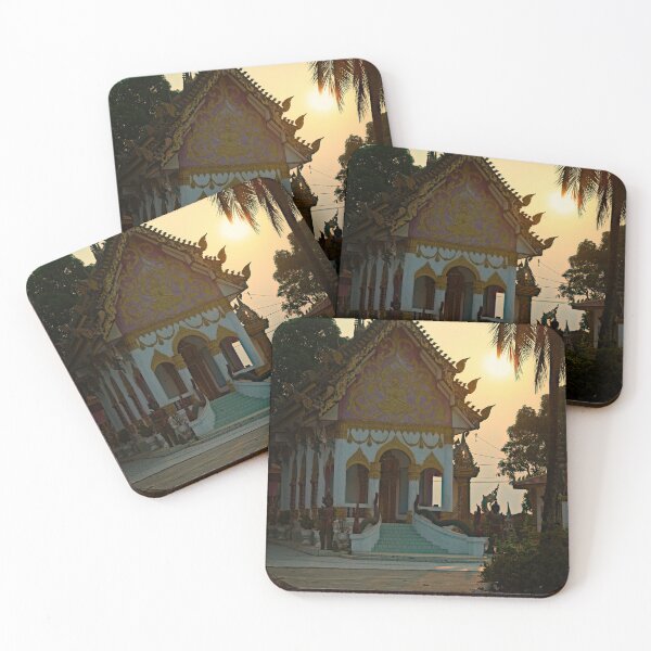 Item preview, Colorful temple at tropical sunset designed and sold by franck380.