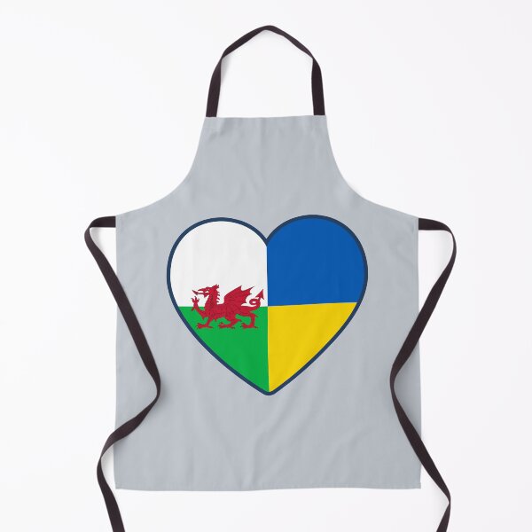 Item preview, Wales Ukraine Flag Heart designed and sold by sublimesun.