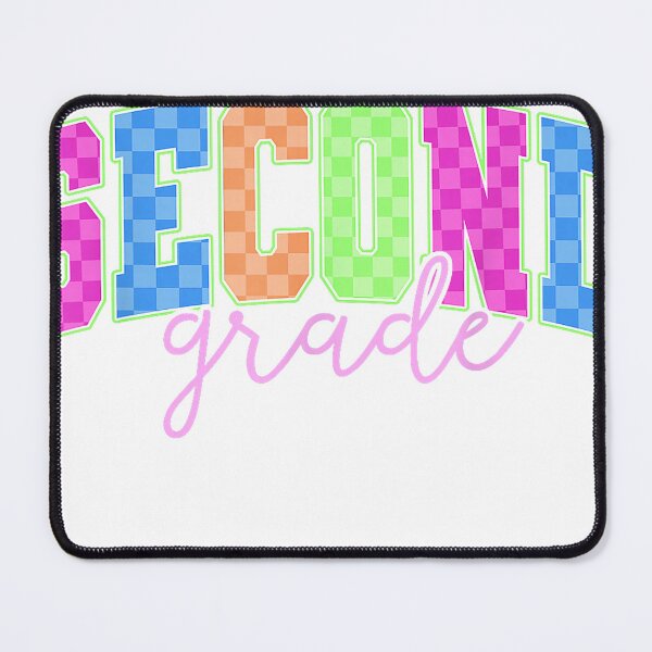 Item preview, Back to School Neon Checkered Second Grade, Colorful Teacher T-Shirt designed and sold by Badriiiii.