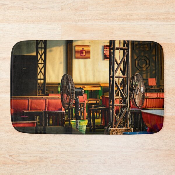 Item preview, Urban decor with tables and fans lined up designed and sold by franck380.