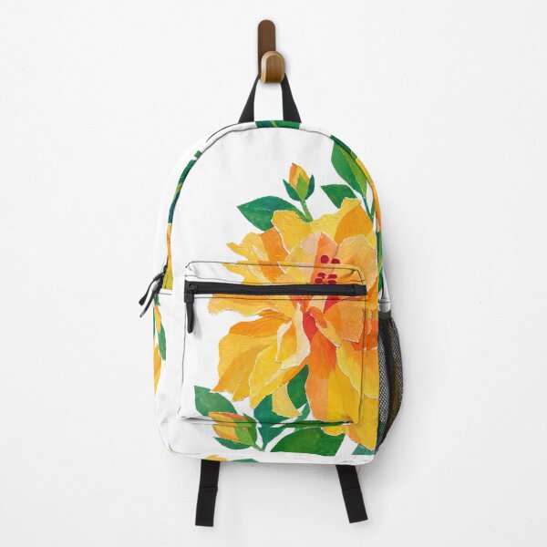 Item preview, Yellow Hibiscus, Detailed Flower, Papercut Collage Illustration, Elegante Design designed and sold by SWSandraWechner.