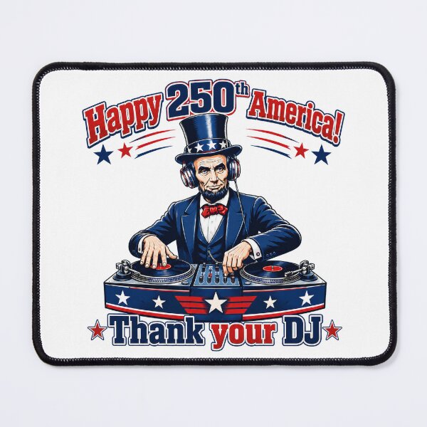 Item preview, DJ Honest Abe America 250 B-Day Print designed and sold by MadcapPrints.
