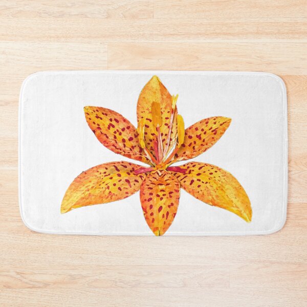 Item preview, Blackberry Lily, Detailed Flower, Papercut Collage Illustration designed and sold by SWSandraWechner.