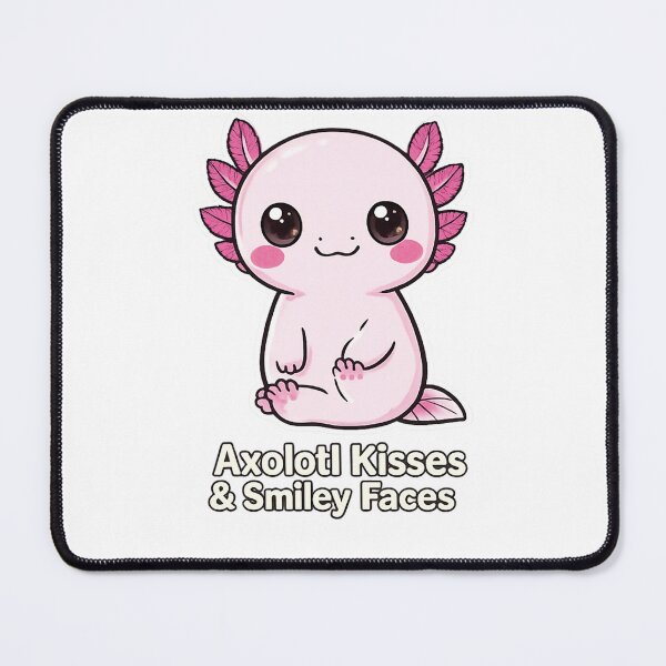 Item preview,  Axolotl Kisses Smiley Faces Cute Axolotl Gift designed and sold by Arties4Bread⭐⭐⭐⭐⭐.