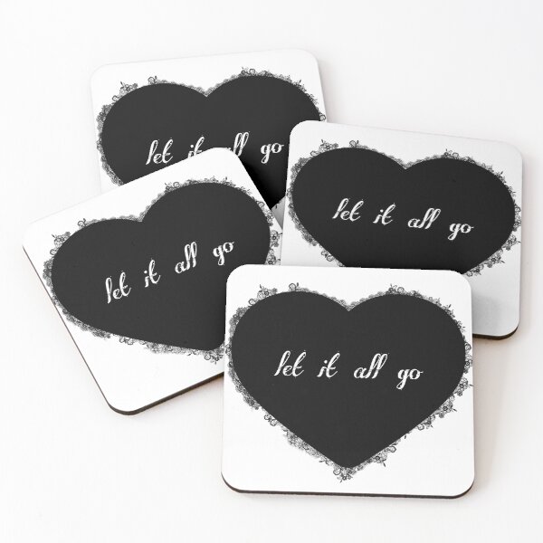 Item preview, Lace Let It All Go Black Heart designed and sold by juliagz.