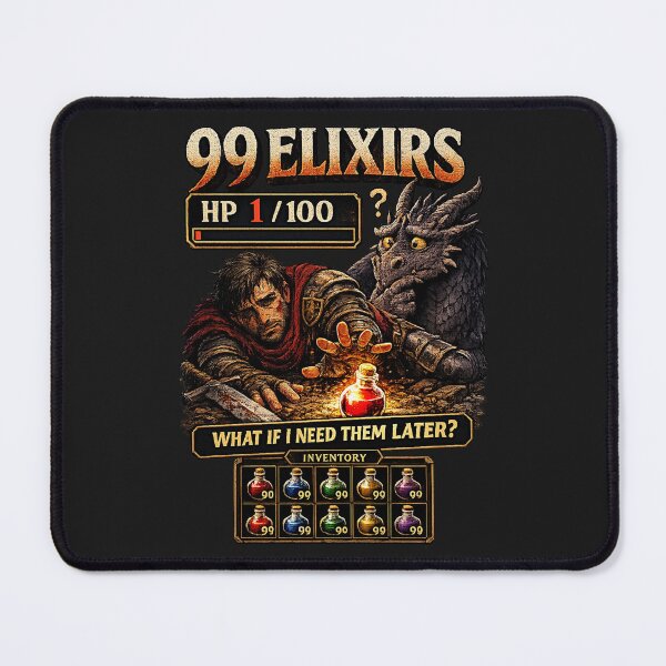 Item preview, 99 Elixirs, 1 HP, Zero Trust designed and sold by Sanctum Icons.