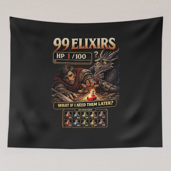 Item preview, 99 Elixirs, 1 HP, Zero Trust designed and sold by Sanctum Icons.