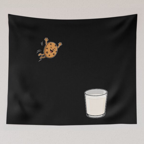 Item preview, Cookie Leaping Into Milk Glass designed and sold by elderberry.