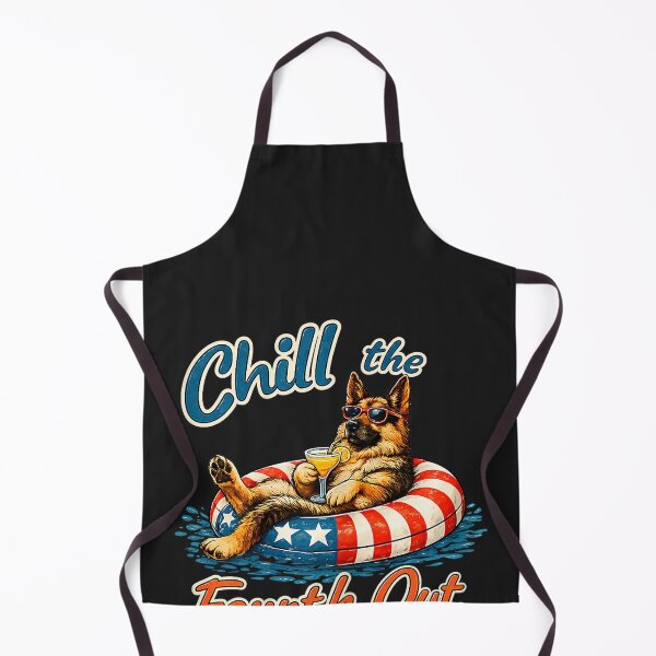 Item preview, Chill The Fourth Out German Shepherd 4th of July designed and sold by CriseldaBruning.