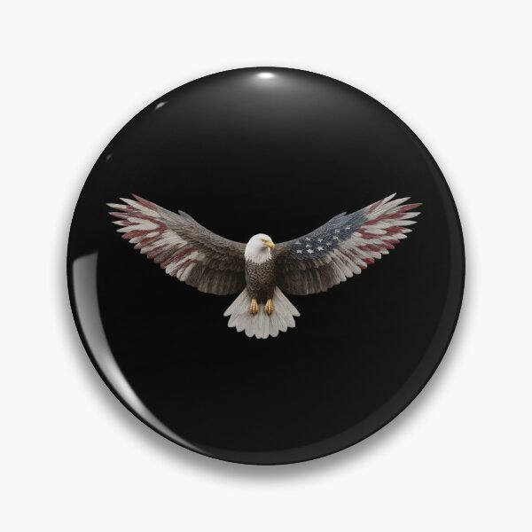 Item preview, Bald Eagle American Flag Wings Spread Detailed Feather designed and sold by Toddtheknight.